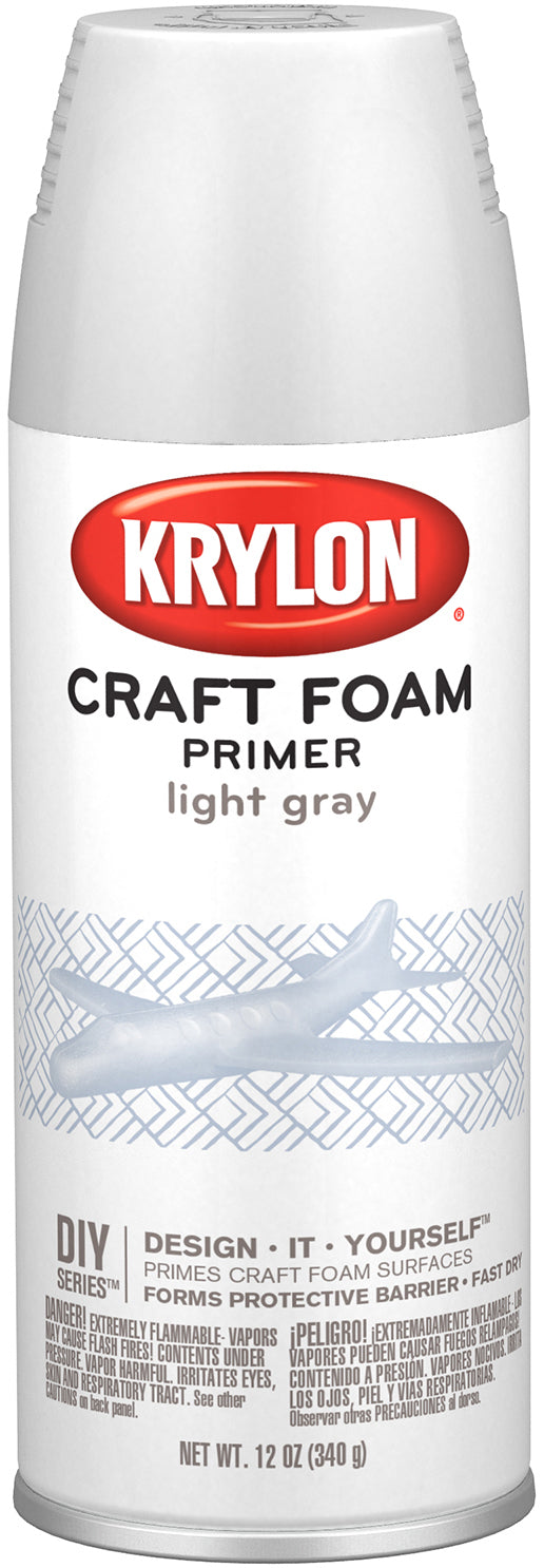 Styrofoam Safe Primer 12oz-Light Gray
