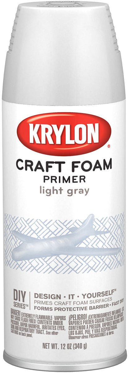 Styrofoam Safe Primer 12oz-Light Gray