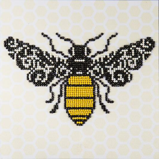 Leisure Arts Diamond Art Beginner Kit 8"X8"-Bee