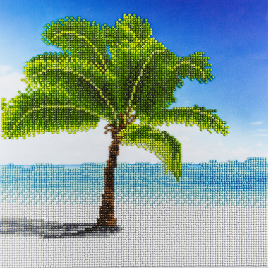 Leisure Arts Diamond Art Intermediate Kit 12"X12"-Paradise