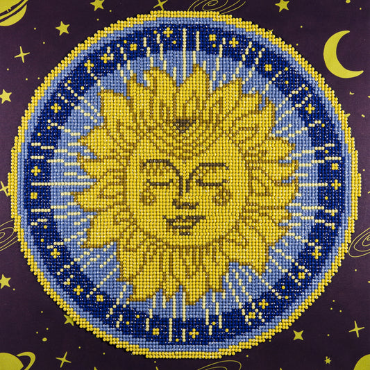 Leisure Arts Diamond Art Intermediate Kit 12"X12"-Sun Mandala