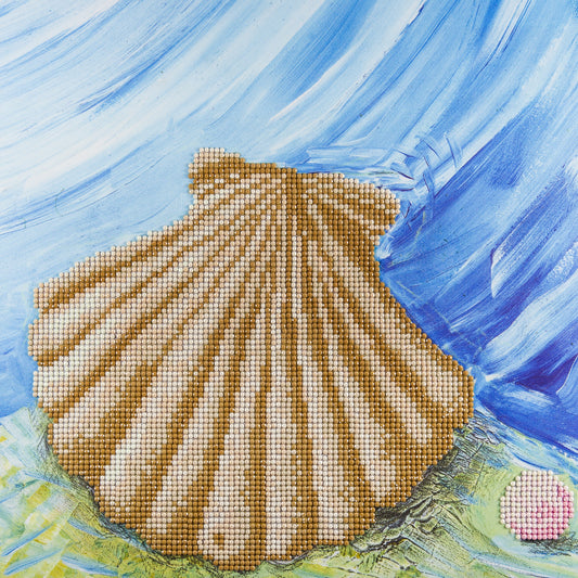 Leisure Arts Diamond Art Intermediate Kit 12"X12"-Shell