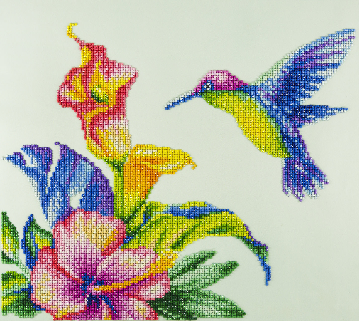 Leisure Arts Diamond Art Advanced Kit 14"X16"-Hummingbird