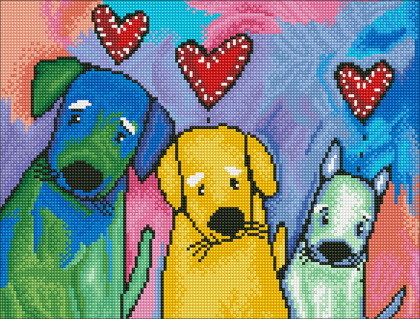 Diamond Dotz Diamond Art Kit 16.5"X12.6"-Three Amigos