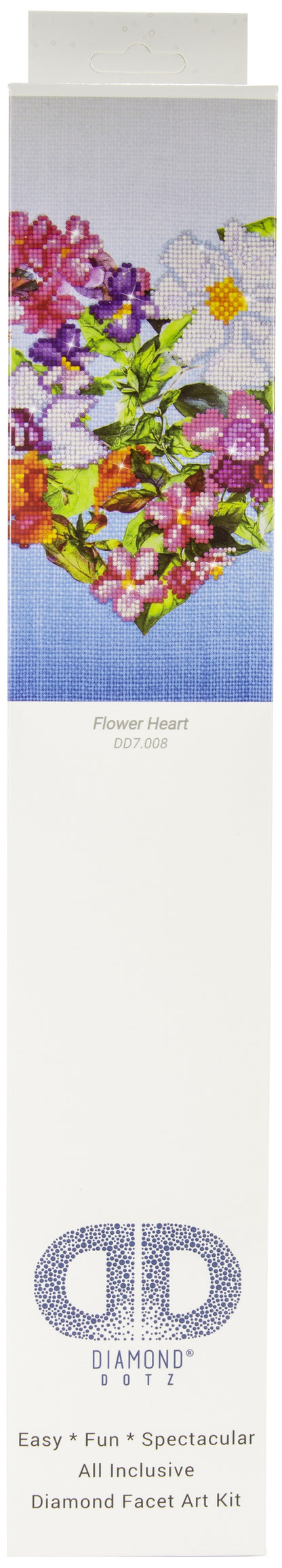 Diamond Dotz Diamond Embroidery Facet Art Kit 14.6"X14.6"-Flower Heart