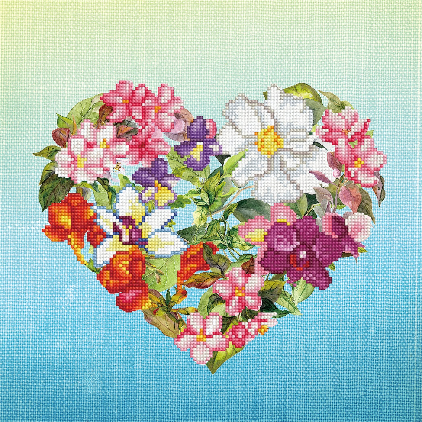 Diamond Dotz Diamond Embroidery Facet Art Kit 14.6"X14.6"-Flower Heart