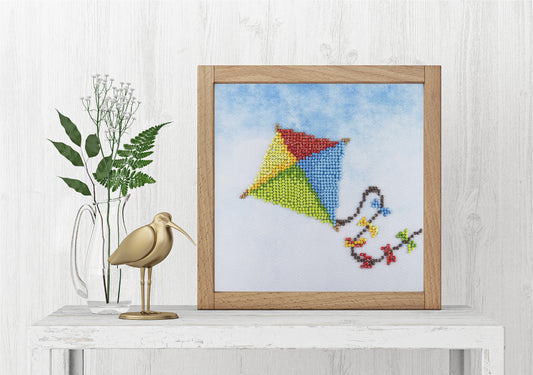 Leisure Arts Diamond Art Beginner Kit 8"X8"-Kite
