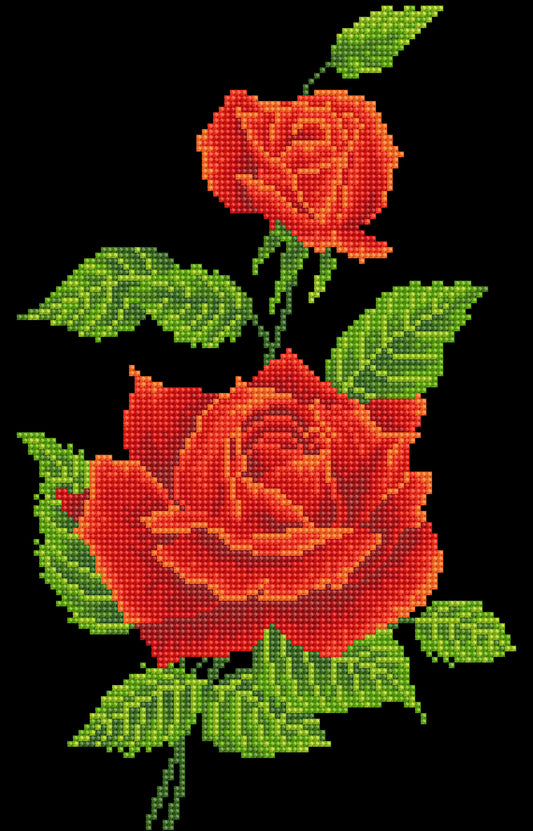 Diamond Dotz Diamond Embroidery Facet Art Kit 10.6"X16.5"-Red Rose Corsage