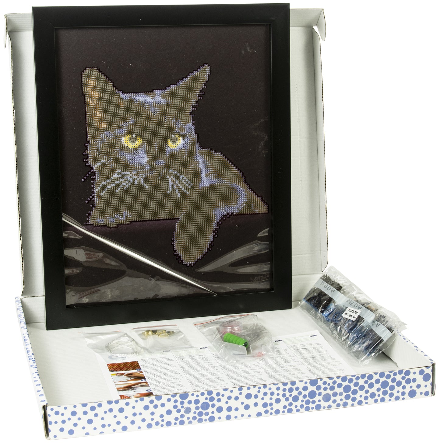 Diamond Dotz Diamond Embroidery Facet Art Kit W/ Frame-Midnight Cat