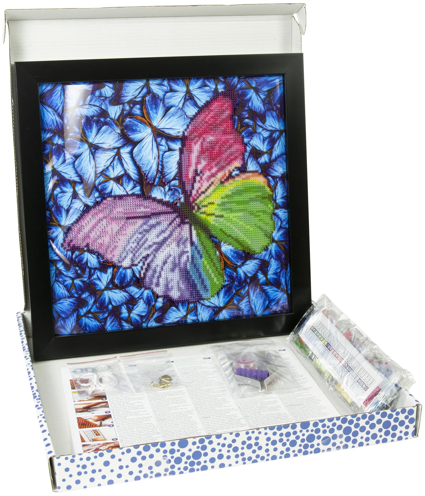 Diamond Dotz Diamond Embroidery Facet Art Kit W/ Frame-Flutter By Pink