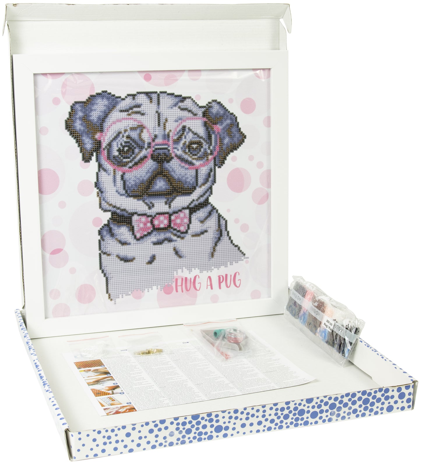 Diamond Dotz Diamond Embroidery Facet Art Kit W/ Frame-Hug A Pug