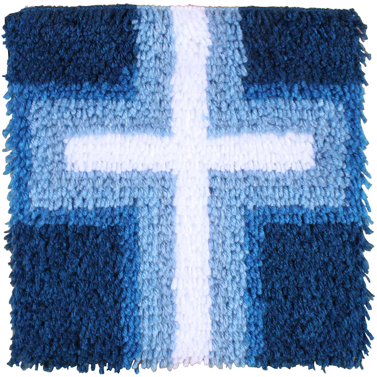 Caron Wonderart Latch Hook Kit 12"X12"-Cross Of Light