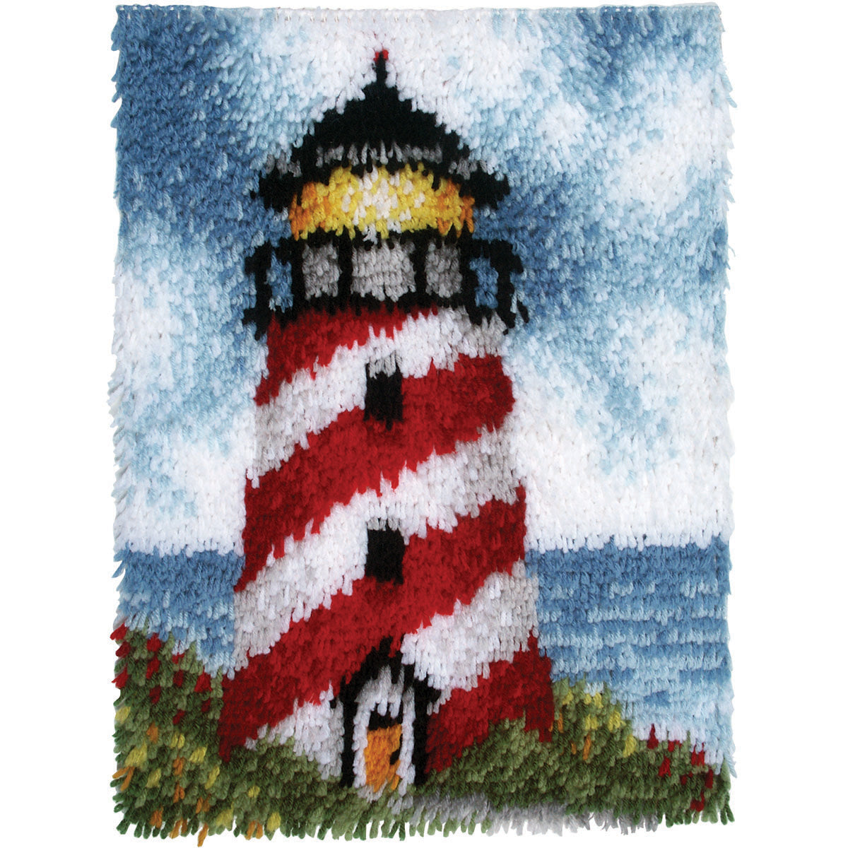 Caron Wonderart Latch Hook Kit 15"X20"-Sailors Beacon
