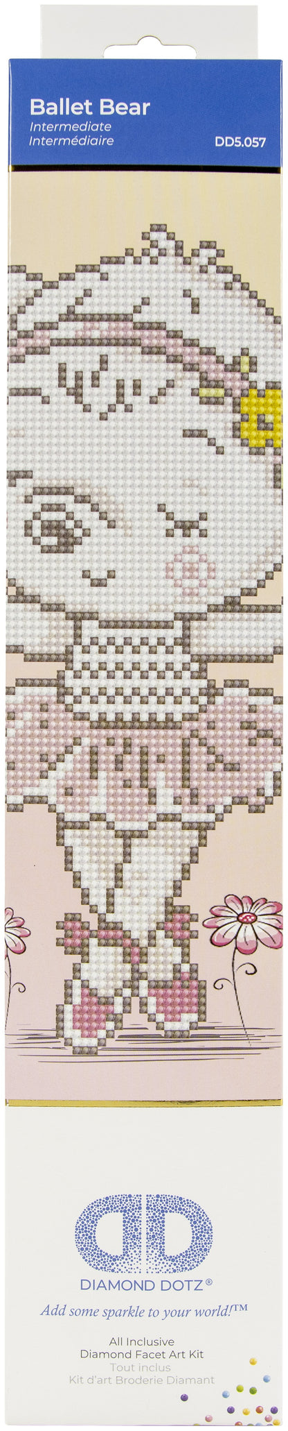 Diamond Dotz Diamond Embroidery Facet Art Kit 12.6"X12.6"-Ballet Bear