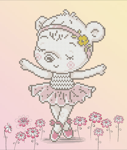 Diamond Dotz Diamond Embroidery Facet Art Kit 12.6"X12.6"-Ballet Bear