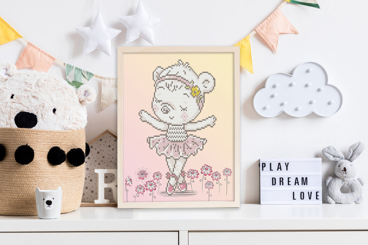 Diamond Dotz Diamond Embroidery Facet Art Kit 12.6"X12.6"-Ballet Bear