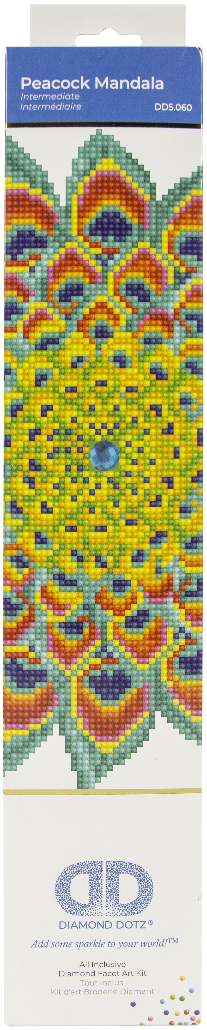 Diamond Dotz Diamond Embroidery Facet Art Kit 12.6"X12.6"-Peacock Mandala