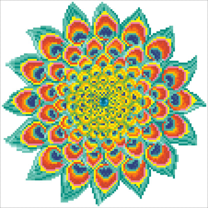 Diamond Dotz Diamond Embroidery Facet Art Kit 12.6"X12.6"-Peacock Mandala