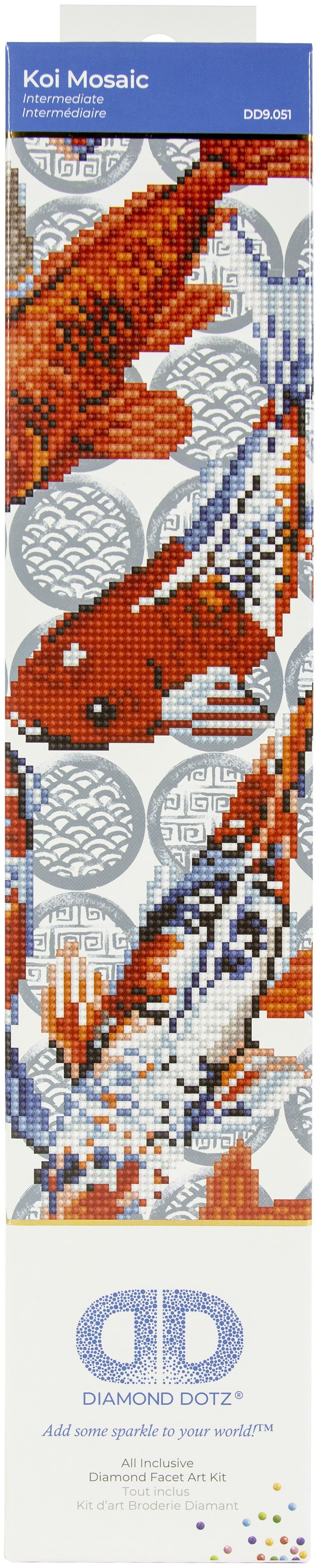 Diamond Dotz Diamond Embroidery Facet Art Kit 16"X16"-Koi Mosaic