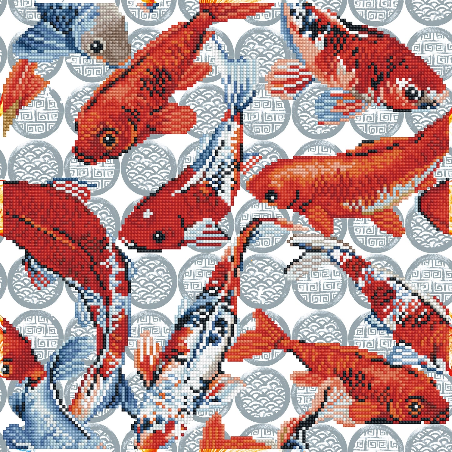 Diamond Dotz Diamond Embroidery Facet Art Kit 16"X16"-Koi Mosaic