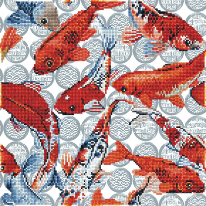 Diamond Dotz Diamond Embroidery Facet Art Kit 16"X16"-Koi Mosaic