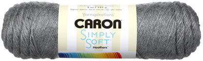Caron Simply Soft Heathers Yarn-Charcoal