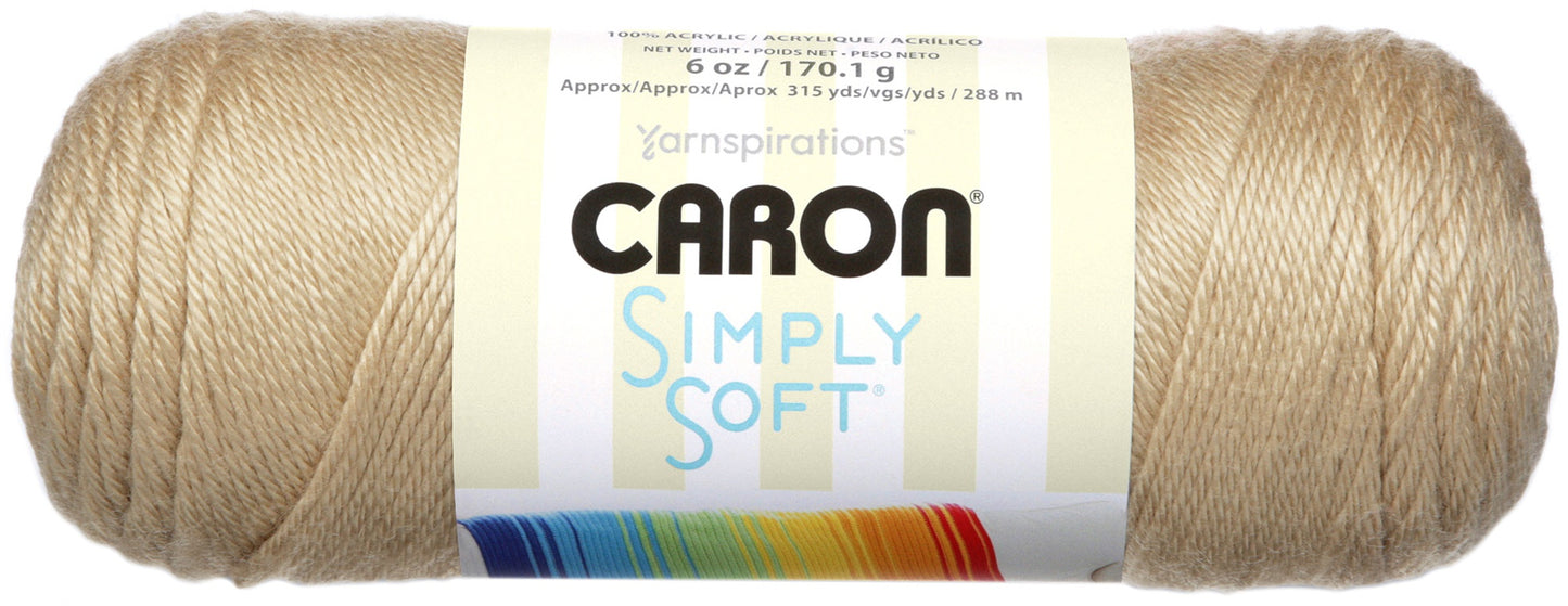 Caron Simply Soft Solids Yarn-Taupe