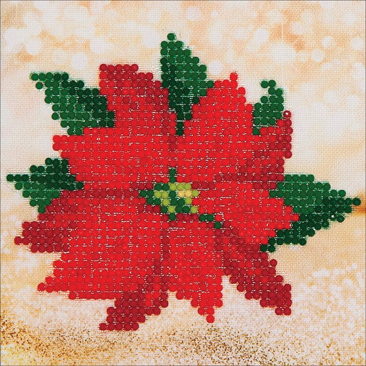 Diamond Dotz Diamond Embroidery Facet Art Kit 8"X8"-Poinsettia