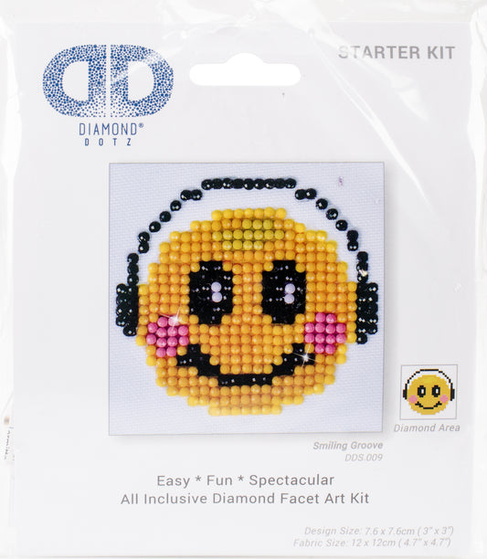Diamond Dotz Diamond Embroidery Facet Art Kit 4.75"X4.75"-Smiling Groove