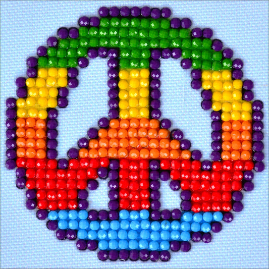 Diamond Dotz Diamond Embroidery Facet Art Kit 4.75"X4.75"-Peace Man