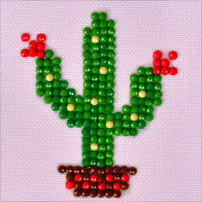 Diamond Dotz Diamond Embroidery Facet Art Kit 3"X3"-Texas Bloom