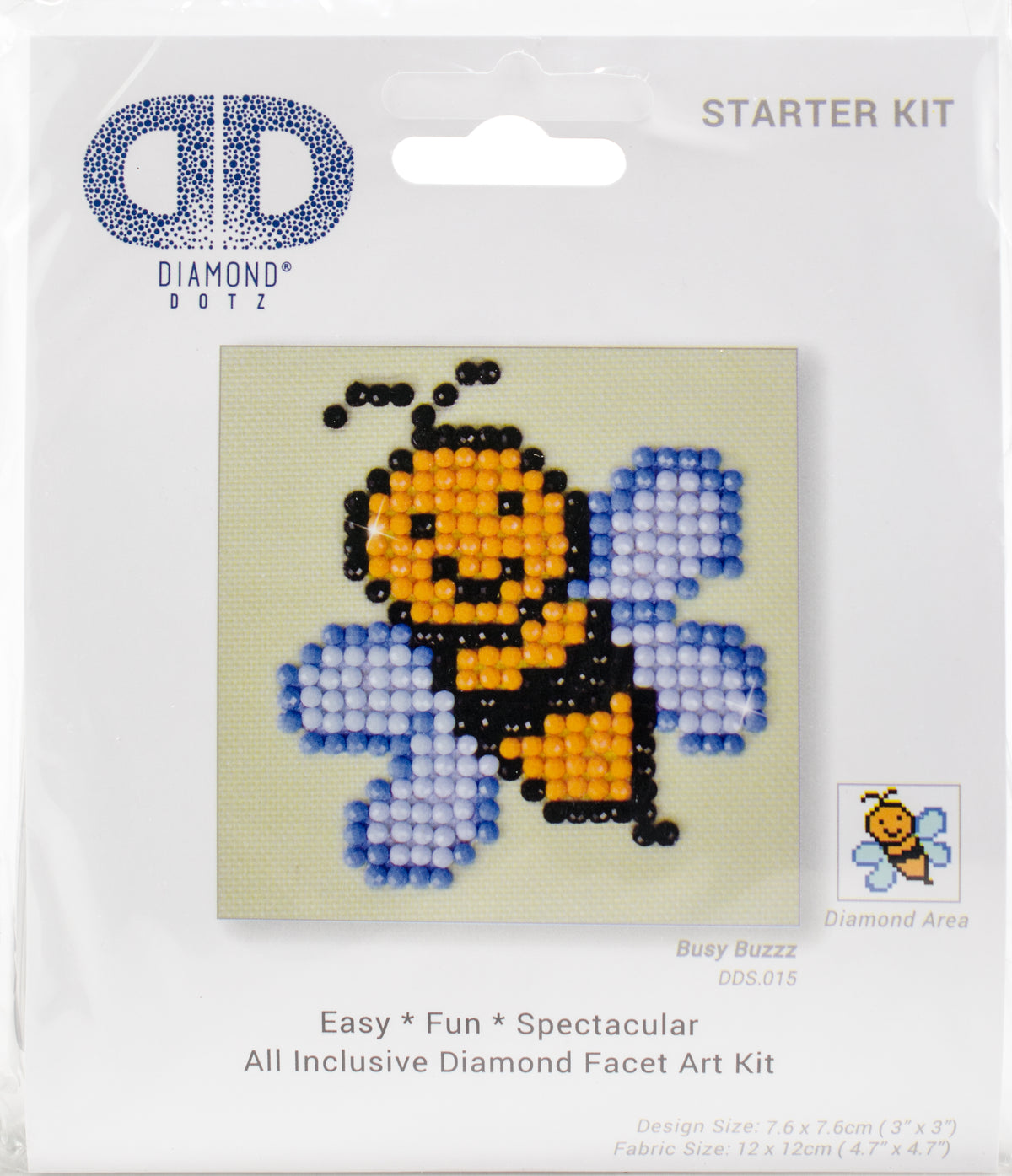 Diamond Dotz Diamond Embroidery Facet Art Kit 3"X3"-Busy Buzzz