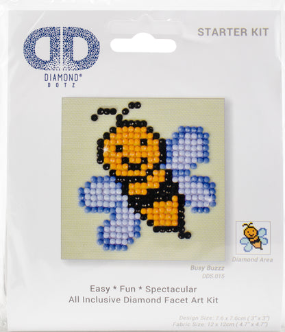 Diamond Dotz Diamond Embroidery Facet Art Kit 3"X3"-Busy Buzzz
