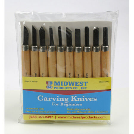 MID3803  10pc Wood Carving Knife Set