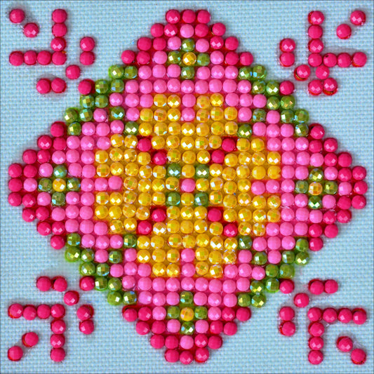 Diamond Dotz Diamond Embroidery Facet Art Kit 4.75"X4.75"-Patchwork Mandala 1
