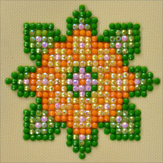 Diamond Dotz Diamond Embroidery Facet Art Kit 4.75"X4.75"-Flower Mandala 1