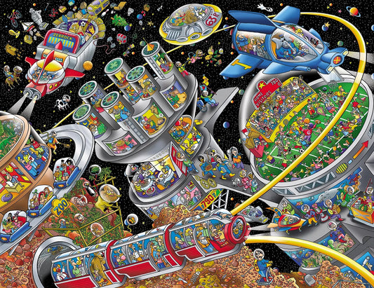Space Town 500 Piece Jigsaw Puzzle