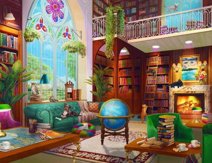 THE LIBRARY 500pc