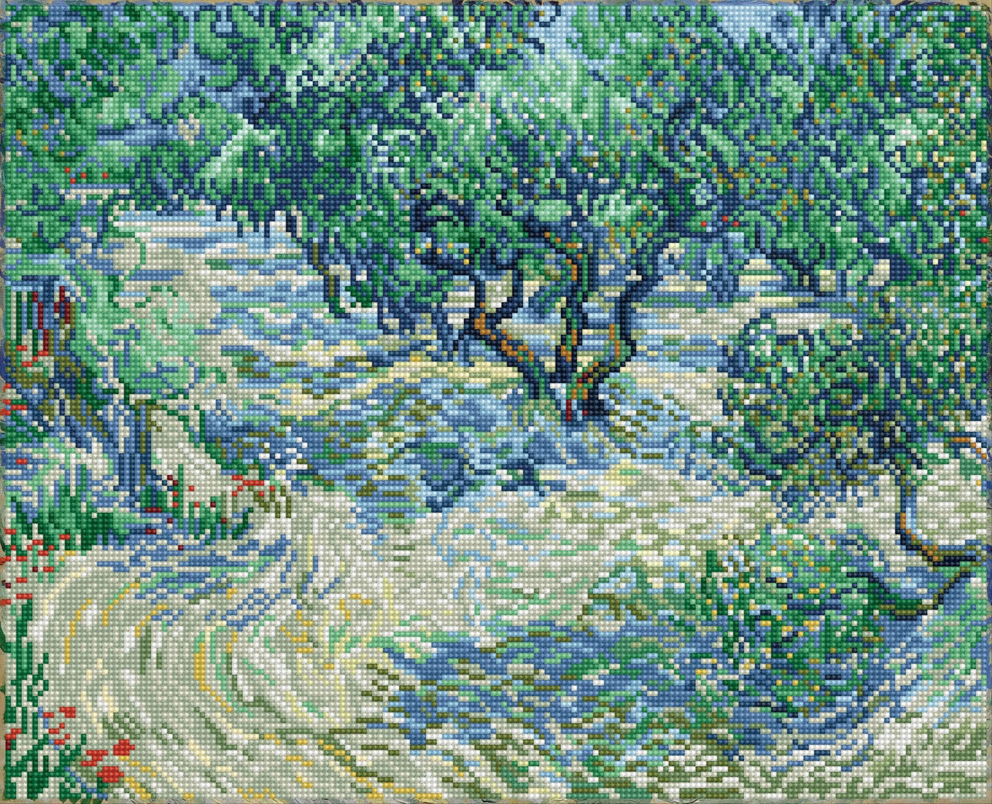 Diamond Dotz Diamond Art Kit 42"X52"-Olive Orchard (Van Gogh)