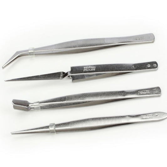 4 Piece Tweezer Set