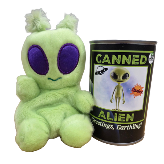Canned Alien | Stuffed Plush | Funny Jokes Extraterrestrial: Pop Top Lid