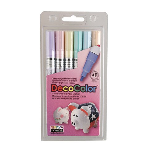 Uchida Fine Tip Paint Markers 6 Pastel Colors