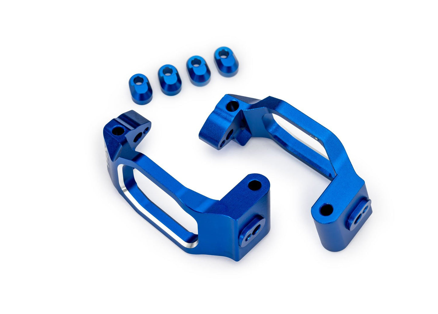 Blue Aluminum Caster Blocks (L&R)