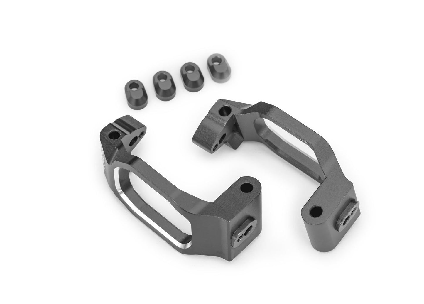 Gray Aluminum Caster Blocks (L&R)