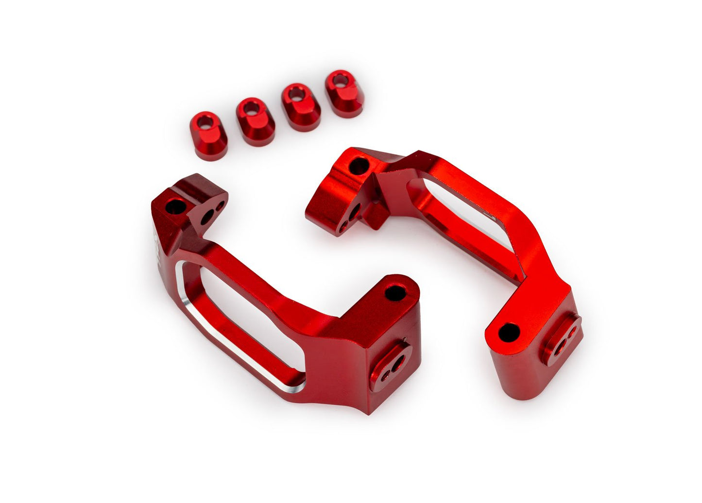 Red Aluminum Caster Blocks (L&R)
