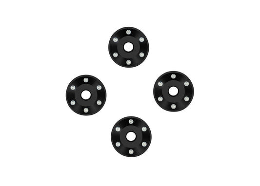 Black Aluminum Wheel Washers (4)