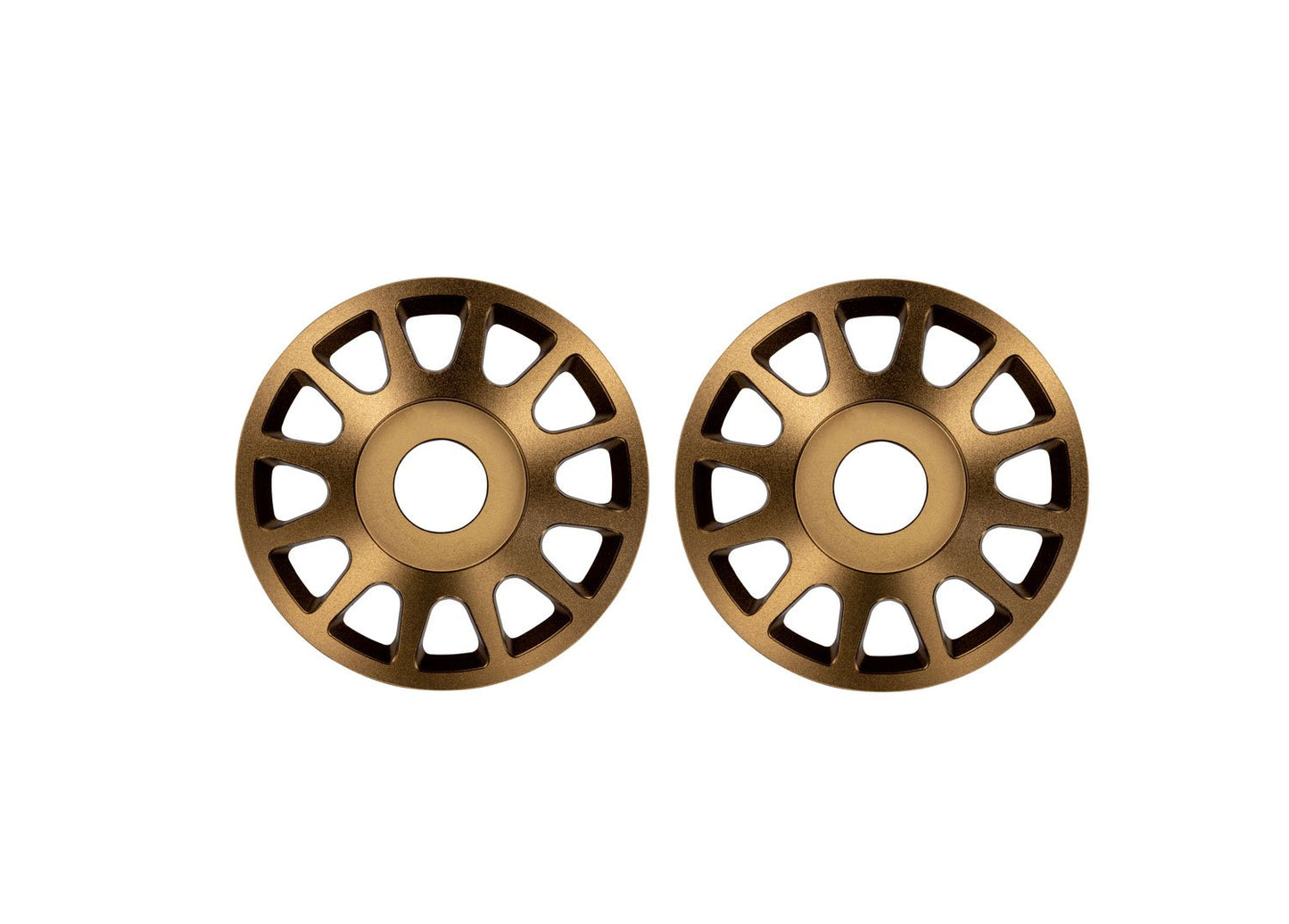 Pro Scale Bronze Aluminum Wheel Centers (2)