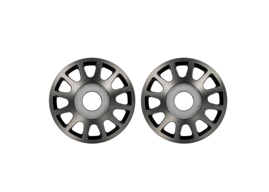 Pro Scale Gray Aluminum Wheel Centers (2)
