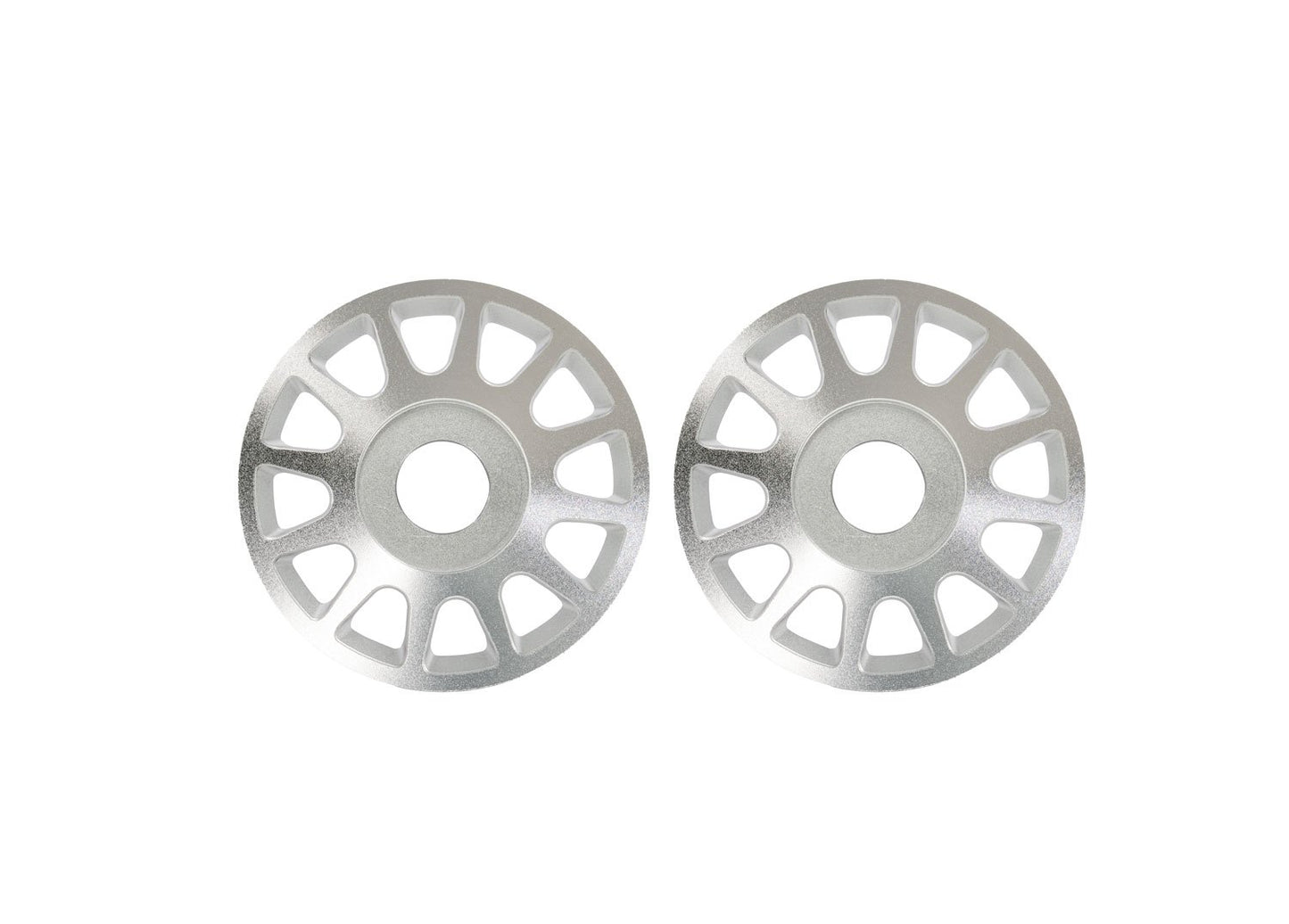 Pro Scale Silver Aluminum Wheel Centers (2)