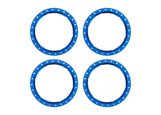 Pro Scale Blue Aluminum Beadlock Rings (4)